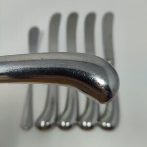 5+1X BK Orleans Silver stainless ORL19 Butter Dinner Knives Pistol Grip Flatware